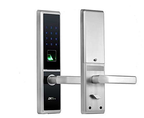 Cerradura Inteligente & Biométrica Keyless - ZKTeco TL100 - Smart Lock con huella dactilar +5 Tarjetas RFID - Teclado Digital. Manilla Izquierda.