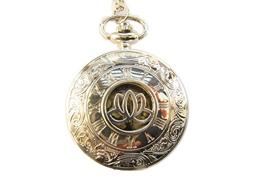 Collar de reloj de bolsillo con pentagrama de sobrenatural, joyería de bolsillo pagana, colgante de Wiccan