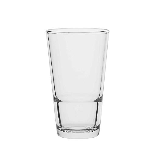 Commercial Highball Drinking Glasses, Barware Glass Tumbler, 12.6 oz., Set of 8, Transparente, 372,6 ml (72071-8pk)