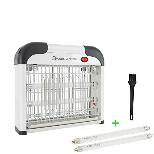 Concise Home Lámpara Mata Insectos Lámpara Anti Mosquitos Luz Ultravioleta Mata Moscas,Mosquitos,abarca con una Potencia, con 2 Tubos Regalo (12w) Concise Home Lámpara Mata Insectos Lámpara Anti Mosquitos Luz Ultravioleta Mata Moscas,Mosquitos,abarca con una Potencia, con 2 Tubos Regalo (12w)