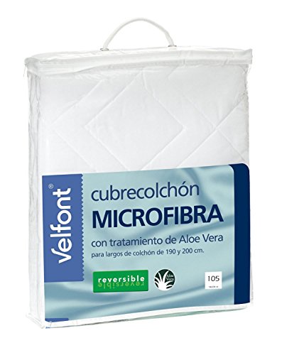 Cubrecolchon Microfibra Aloe Vera Reversible cama de 105x190/200 de Velfont