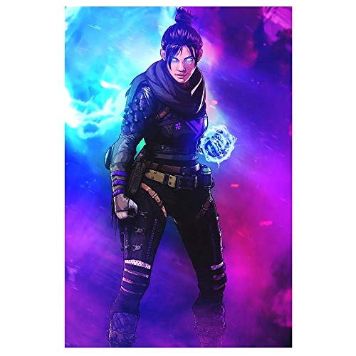 Daaint baby Jacobera Apex Legends Poster Wall Decal Sticker, Wall Art Mural Home Decor for Bedroom Livring Room(Wraith)