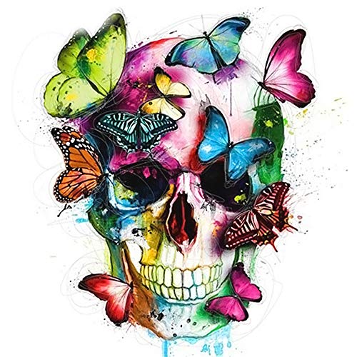 DIY 5D Pintura diamante por Kit, DIY 5D Kit de Pintura de Diamante bordado de cristales, para decoración de pared del hogar calavera 30cm x 30cm DIY 5D Pintura diamante por Kit, DIY 5D Kit de Pintura de Diamante bordado de cristales, para decoración de pared del hogar calavera 30cm x 30cm