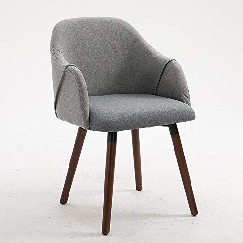 DJFIOSD Sillas De Comedor De Ocio De Madera Maciza Modernas, Adultos De Origen Respaldo Butacones De Esquina con Pies De Madera Maciza Y Algodón Suave del Respaldo Y Asientos De Lino,Gris DJFIOSD Sillas De Comedor De Ocio De Madera Maciza Modernas, Adultos De Origen Respaldo Butacones De Esquina con Pies De Madera Maciza Y Algodón Suave del Respaldo Y Asientos De Lino,Gris