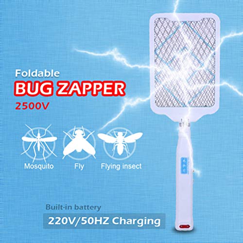 DOUBLX Matamoscas eléctrico, Exterminador de Insectos Plegable, Exterminador de Insectos voladores, Mata Mosquitos, Tipo de Carga de Control de plagas