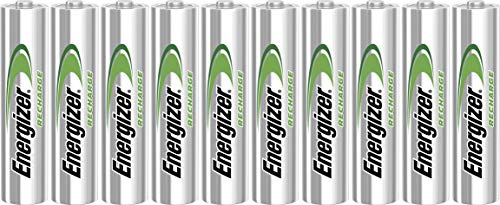 Energizer ACCU - baterías recargables, NiMH, capacidad 700 mAh LR03 1.2V AAA, [Pack con 10 unidades]