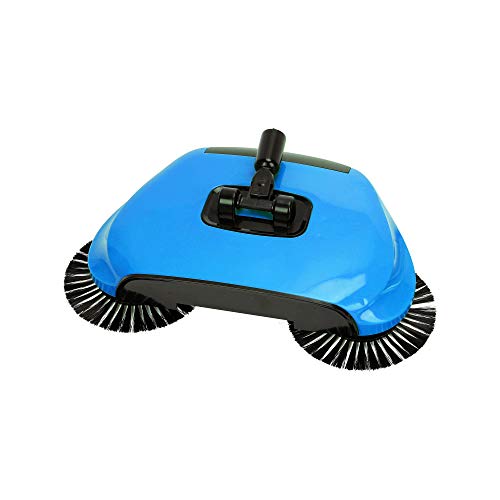 Escoba Giratoria aspiradora manual inalámbrica y ligera con Mopa 2 cepillos de limpieza giratorios