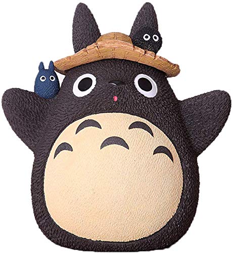 Figuras de Mi Vecino Totoro con Hucha, Studio Ghibli Anime Japonés Figuras de Miyazaki Spirit Away para el Hogar Vida Decoraciones de Dormitorio (C)