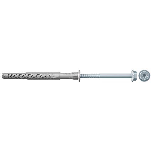 fischer SXRL 8x60 FUS-Taco largo para fijación de fachadas, subestructuras de techo, etc. En materiales de construcción y perforados – 50 unidades – Número de referencia: 540127, Gris fischer SXRL 8x60 FUS-Taco largo para fijación de fachadas, subestructuras de techo, etc. En materiales de construcción y perforados – 50 unidades – Número de referencia: 540127, Gris