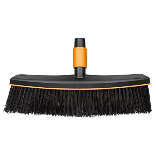 Fiskars Cepillo de exterior, Cabezal de herramienta QuikFit, Ancho: 38 cm, Cerdas de polipropileno, Negro/Naranja, QuikFit, 1001416 Fiskars Cepillo de exterior, Cabezal de herramienta QuikFit, Ancho: 38 cm, Cerdas de polipropileno, Negro/Naranja, QuikFit, 1001416
