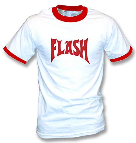 Flash Gordon - Camiseta para Hombre, diseño Retro de los años 80 Blanco L