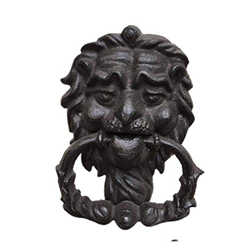 FSFF Tirador de Puerta, aldaba de Puerta de Hierro Fundido de Hierro Fundido para Trabajo arduo para casa Rural, Patio, Patio, casa adosada, señorío (Color: Hierro Fundido, Tamaño: Talla única) FSFF Tirador de Puerta, aldaba de Puerta de Hierro Fundido de Hierro Fundido para Trabajo arduo para casa Rural, Patio, Patio, casa adosada, señorío (Color: Hierro Fundido, Tamaño: Talla única)