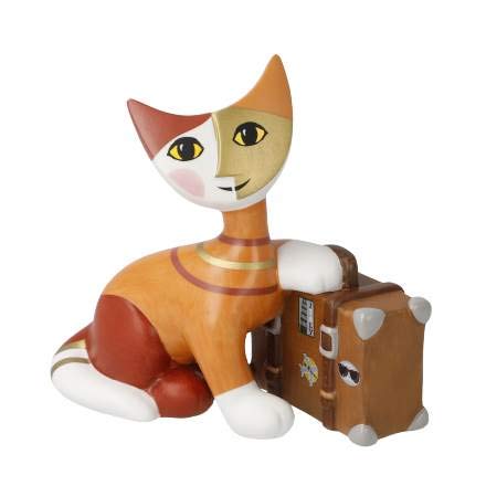 Goebel 31400511 Rosina Wachtmeister Katzenwelt Villeggiatura estiva 2020 - Figura de porcelana, diseño de gato