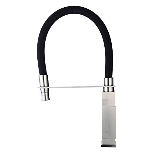 Grifos De Cocina para Fregadero con Caño Grifo De Lavabo Latón Fregadero del Fregadero Grifo De La Cocina Tubo Cuadrado De Cobre Caliente Y Frío Tubo Plano Pintura En Aerosol Giratoria Negro Mate Grifos De Cocina para Fregadero con Caño Grifo De Lavabo Latón Fregadero del Fregadero Grifo De La Cocina Tubo Cuadrado De Cobre Caliente Y Frío Tubo Plano Pintura En Aerosol Giratoria Negro Mate