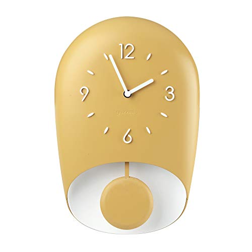 Guzzini Bell Home - Reloj de Pared con péndulo (acrilonitrilo butadieno estireno), Color Amarillo
