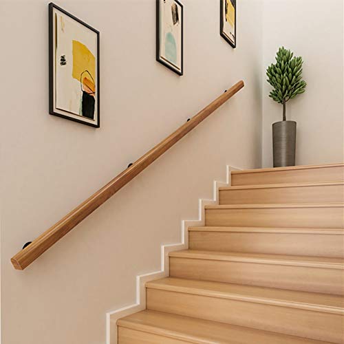 Barandilla de escalera de madera maciza Kit de barandilla de porche  interior Escaleras de desván Barandillas de madera para terrazas Postes de  soporte
