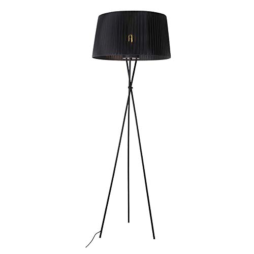 Home lighting Trípode Lámpara de pie Lámpara de Mesa Sala de Estar Estudio Café Cubierta de Tela de Hierro Forjado Lámpara 170 * 64 CM (Color : Negro) Home lighting Trípode Lámpara de pie Lámpara de Mesa Sala de Estar Estudio Café Cubierta de Tela de Hierro Forjado Lámpara 170 * 64 CM (Color : Negro)