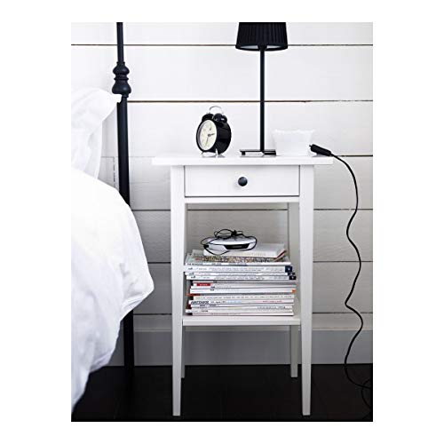 IKEA HEMNES mesita de noche 46x35x70 cm blanco