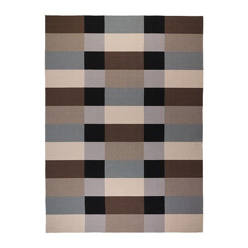 IKEA Stockholm alfombra en colour marrón; Diseño de cuadros; Plano de Tejido; Hecho a mano; (250 x 350 cm) IKEA Stockholm alfombra en colour marrón; Diseño de cuadros; Plano de Tejido; Hecho a mano; (250 x 350 cm)