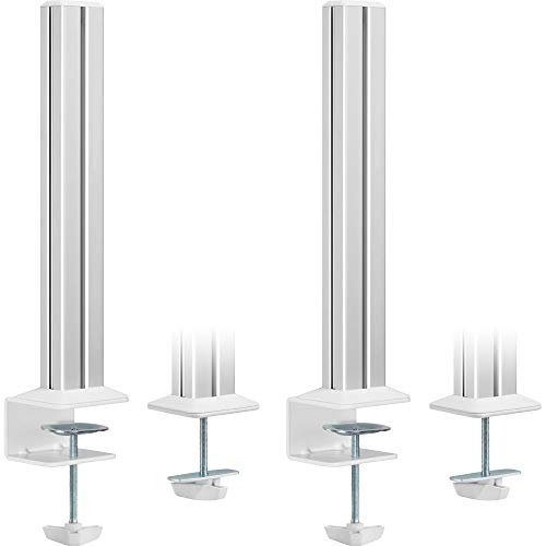 InLine® Slatwall - Juego de 2 columnas de Montaje para Panel de Mesa (Aluminio)