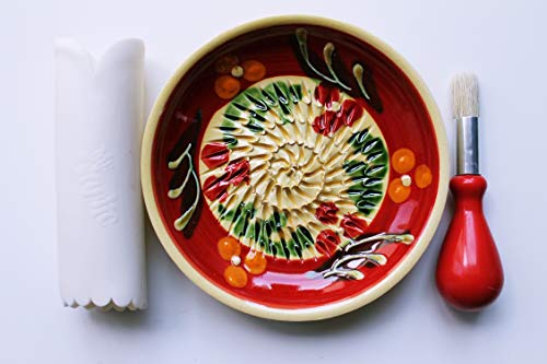 JOSKO Produkte 2732 - Juego de platos ralladores (cerámica), color rojo