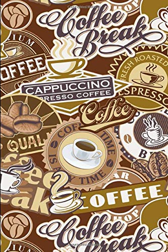 Journal: Retro Coffee Signs, Lined Journal Paper with Title, Song, and Date, 200 pages (6" x 9")