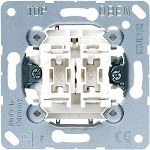 JUNG 505U Mecanismo Interruptor, 10 AX / 250 V, Doble interruptor