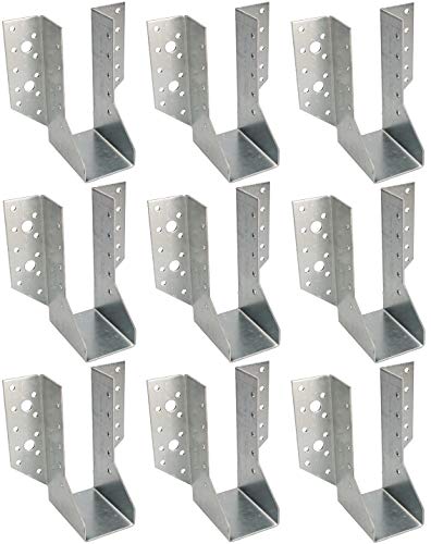 KOTARBAU® Juego de 25 soportes para vigas tipo A, 50 mm, conectores para vigas de madera, conectores para construcción exterior