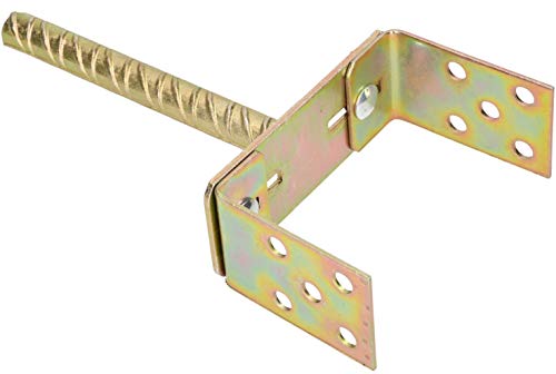 KOTARBAU - Soporte para postes en U de 0-160 de ancho, ajustable, 200 mm, para postes con anclaje de hormigón, suelo, postes para empotrar en hormigón KOTARBAU - Soporte para postes en U de 0-160 de ancho, ajustable, 200 mm, para postes con anclaje de hormigón, suelo, postes para empotrar en hormigón