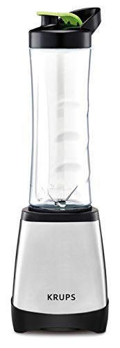 Krups kb204d Stand Licuadora Smoothie to Go Perfect Mix 2000, 300, acero inoxidable cepillado (Caja), acero inoxidable cepillado/Negro Krups kb204d Stand Licuadora Smoothie to Go Perfect Mix 2000, 300, acero inoxidable cepillado (Caja), acero inoxidable cepillado/Negro