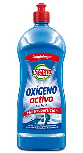 Lagarto Limpiahogar Oxigeno Activo Multisuperficies Blanco, 1000 ml, Caja 10 Botellas