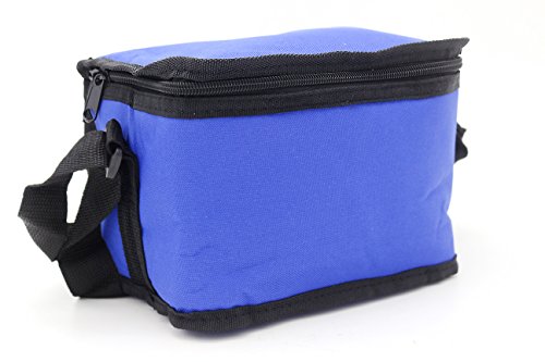 Leyendas Lunch Bag Bolsa Nevera Termica Porta Alimentos 2 litros Tamaño Capacidad de 6 latas, Transporte de Bebidas Frías o Alimentos. (Azul Marino)