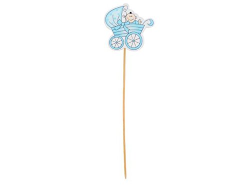 Lote de 48 Pinchos de Madera para Golosinas"Carricoche Azul". Juguetes y Regalos Baratos para Fiestas de Cumpleaños, Bodas, Bautizos, Comuniones y Eventos. Lote de 48 Pinchos de Madera para Golosinas"Carricoche Azul". Juguetes y Regalos Baratos para Fiestas de Cumpleaños, Bodas, Bautizos, Comuniones y Eventos.