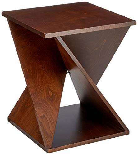Marca Amazon - Rivet - Mesita auxiliar, 42,7 x 42,7 x 52 cm, marrón oscuro Marca Amazon - Rivet - Mesita auxiliar, 42,7 x 42,7 x 52 cm, marrón oscuro