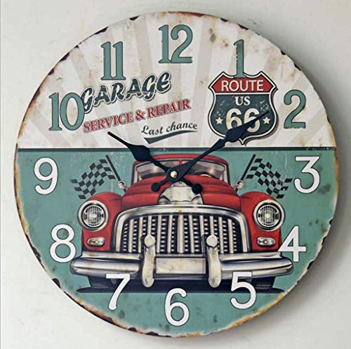 Mariisay MDF Antiguo Etiqueta De La Pared Chic Casual Reloj Craft Reloj De Pared Oldtimer Sin Marco Pintura Reloj De Pared Reloj De Pared Antiguo Vintage Diseño Estilo Rústico Moderno