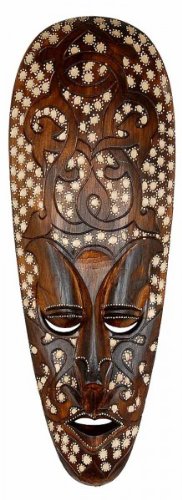 Máscara Hotpoint ARIS 50 cm, madera de máscara de Bali, pared Máscara, decoración de pared, madera Máscara
