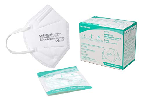 Mascarilla FFP2 WottoCare CE 1463 , Caja 20 unidades en Bolsa Cierre Grip Individual, Mascarilla de Protección Personal Homologadas / Certificadas CE 1463, Mascara Profesional Mascarilla FFP2 WottoCare CE 1463 , Caja 20 unidades en Bolsa Cierre Grip Individual, Mascarilla de Protección Personal Homologadas / Certificadas CE 1463, Mascara Profesional