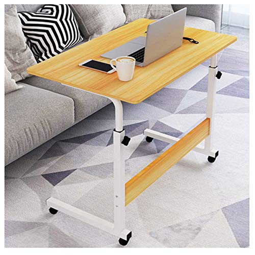 Mesa Auxiliar,para Ordenador Portátil con Ruedas Escritorio Ajustable de Computadora para Cama Sofá Carro para Laptop (Color : Walnut) Mesa Auxiliar,para Ordenador Portátil con Ruedas Escritorio Ajustable de Computadora para Cama Sofá Carro para Laptop (Color : Walnut)