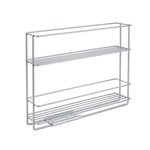 Metaltex In und out Especiero Extraíble 2 Pisos, Metal Plateado, 22 x 28 x 6 cm Metaltex In und out Especiero Extraíble 2 Pisos, Metal Plateado, 22 x 28 x 6 cm