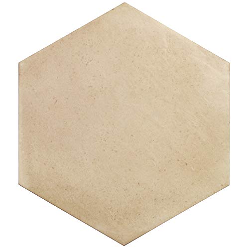 Nais Cerámica para suelos y paredes Colección Terra 29,2x25,4 cm -Caja de 1 m2 (18 Piezas), Hexagon Sand