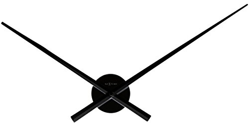 Nextime 3118ZW Quartz Wall Clock Otro Negro - Reloj de Pared (AA, Negro, Aluminio, 70 cm)