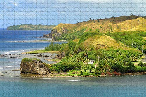 Northern Mariana USA Guam Bay Rompecabezas para adultos 500 piezas Regalo de viaje de madera Recuerdo