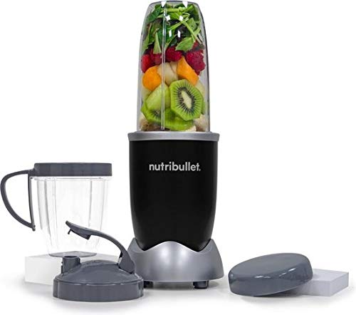 NutriBullet Pro 900 W – Juego de 9 piezas – 25.000 rpm – Extractor de nutrientes – Juego de máquina de smoothies – Color exclusivo: ónix negro NutriBullet Pro 900 W – Juego de 9 piezas – 25.000 rpm – Extractor de nutrientes – Juego de máquina de smoothies – Color exclusivo: ónix negro
