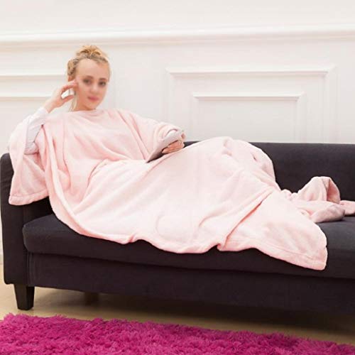 NXYJD Manta de Bolsillo con Capucha con Capucha con Capucha cálida Suave con Capucha Inclinada Tinta Albornoz Pullover TV Sudadera con Mangas (Color : Color2) NXYJD Manta de Bolsillo con Capucha con Capucha con Capucha cálida Suave con Capucha Inclinada Tinta Albornoz Pullover TV Sudadera con Mangas (Color : Color2)