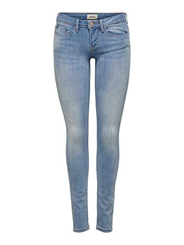 Only Onlcoral SL SK Jeans BB Cre185063 Vaqueros Skinny, Azul (Light Blue Denim Light Blue Denim), 40 /L32 (Talla del Fabricante: 31.0) para Mujer