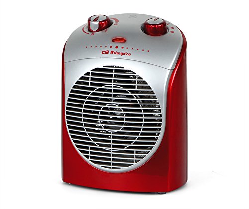 Orbegozo FH 5026 - Calefactor, 2 niveles de potencia, función ventilador aire frío, calor instantáneo, termostato regulable, 2200 W