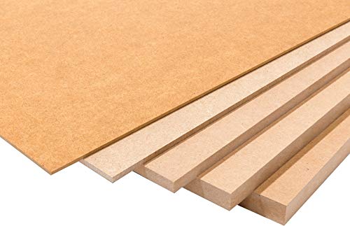 Packs de Tableros de Madera DM (MDF) de 10MM de Grosor. Disponibles A0, A1, A2, A3, A4, A5, Soporte para Manualidades, Decoración, Láser, CNC, Pirograbado, Pintura (2uds A2 (594x420 mm))