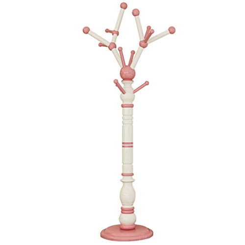 Perchero de Piso a Techo Perchero de Madera Maciza para Dormitorio Estantes Modernos Simples Sala de Estar Tamaño del Estante de Ropa para el hogar: 172x42x42cm (Color: Pink) Perchero de Piso a Techo Perchero de Madera Maciza para Dormitorio Estantes Modernos Simples Sala de Estar Tamaño del Estante de Ropa para el hogar: 172x42x42cm (Color: Pink)