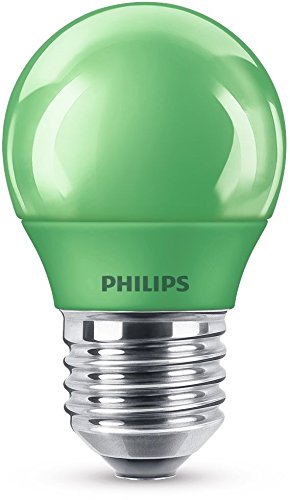 Philips Bombilla LED E27, 3.1 W, verde