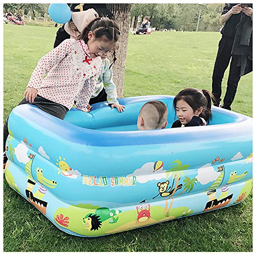 Piscina PVC Inflable Hogar Niños Piscina Al Aire Libre Bebés Piscina Salón Gruesa Patio Fiesta Juegos Acuáticos Piscina Niños Divertida,Three Layer-2.62m